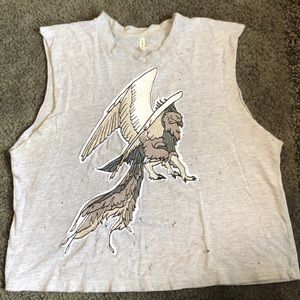 LF Hippogriff distressed muscle tank